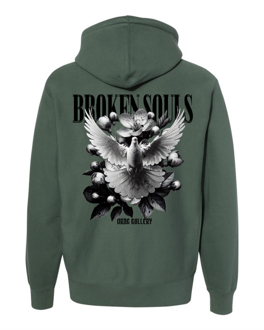 Free Spirit Heavy Hoodie Alpine Green