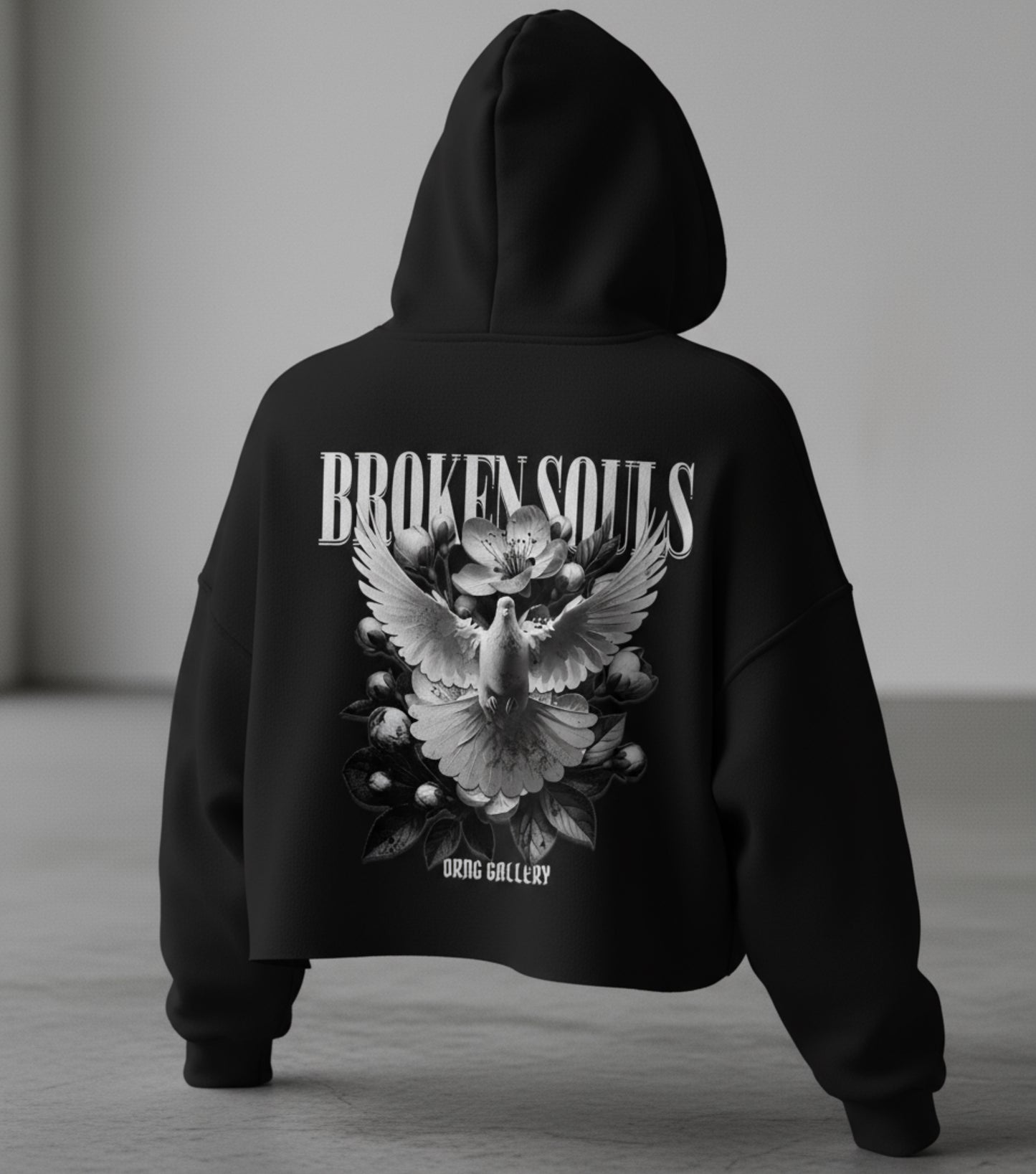 Dove & Blossom Free Spirit Hoodie Black