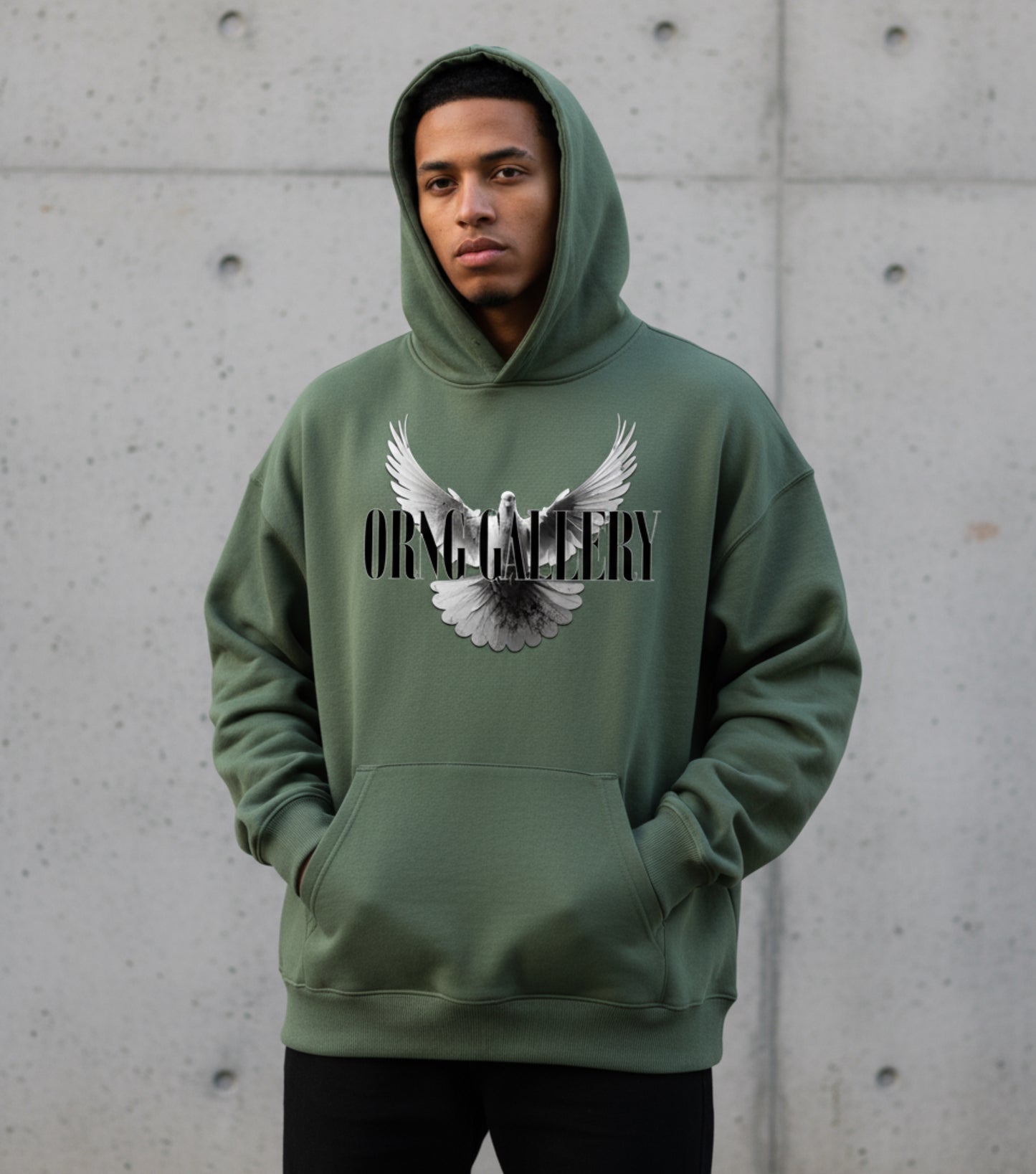 Free Spirit Heavy Hoodie Alpine Green