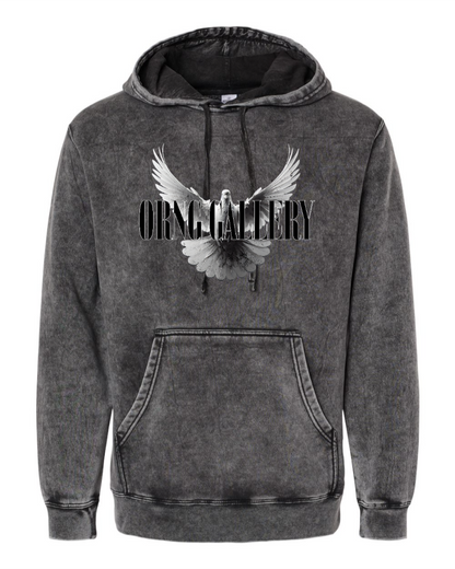 Dove & Blossom Free Spirit Hoodie Distressed Black