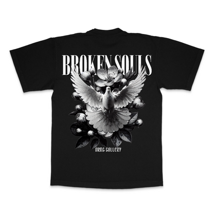 Dove & Blossom Free Spirit Black Graphic T