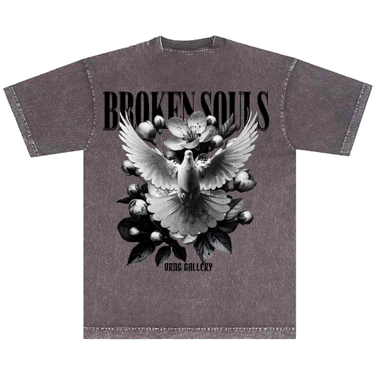 Dove & Blossom Free Spirit Mineral Wash Graphic T