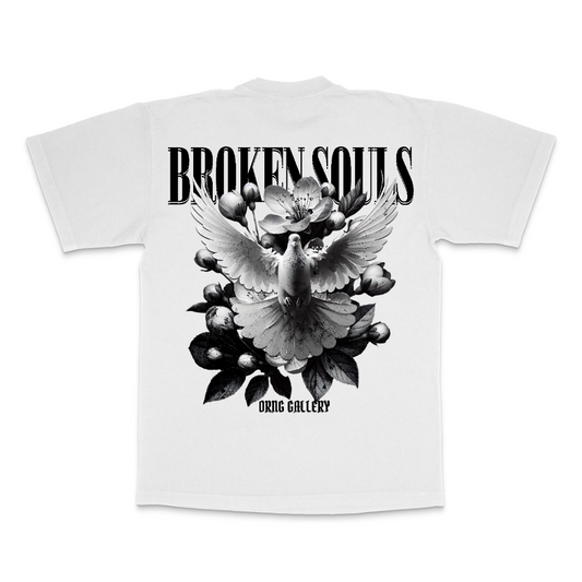 Dove & Blossom Free Spirit White Graphic T