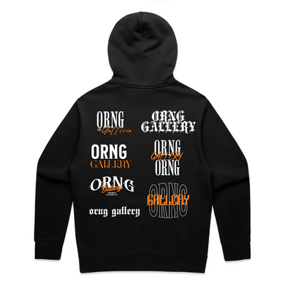Orng Gallery Black Heavy Weight Hoodie