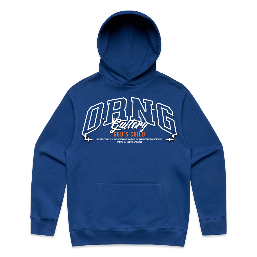 Orng Gallery Liberty Blue Heavy Weight Hoodie