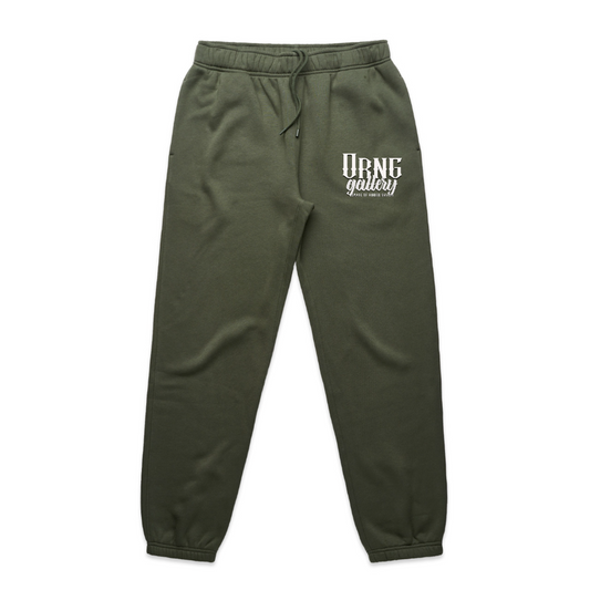 Hidden Snakes Army Green Relax Track Pants | 5932