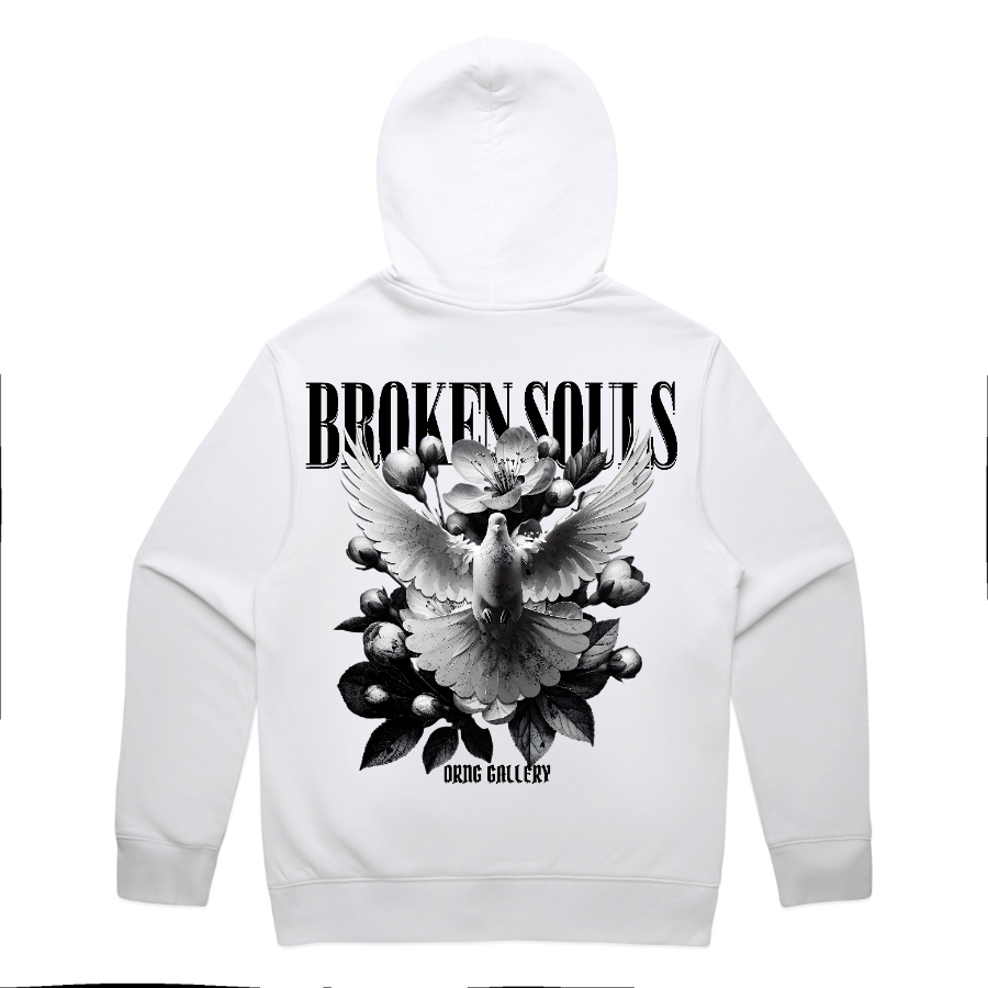 Dove & Blossom Free Spirit Hoodie White
