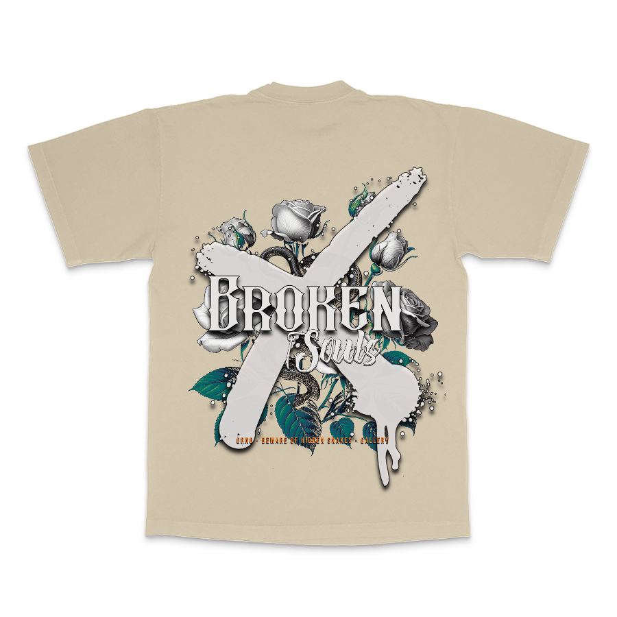 Beware of Hidden Snakes Beige Designer T