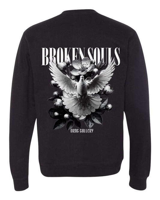 Dove & Blossom Free Spirit Crewneck Black