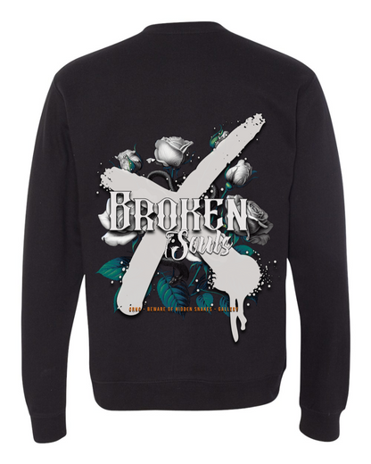 Beware of Hidden Snakes Black Crew Neck