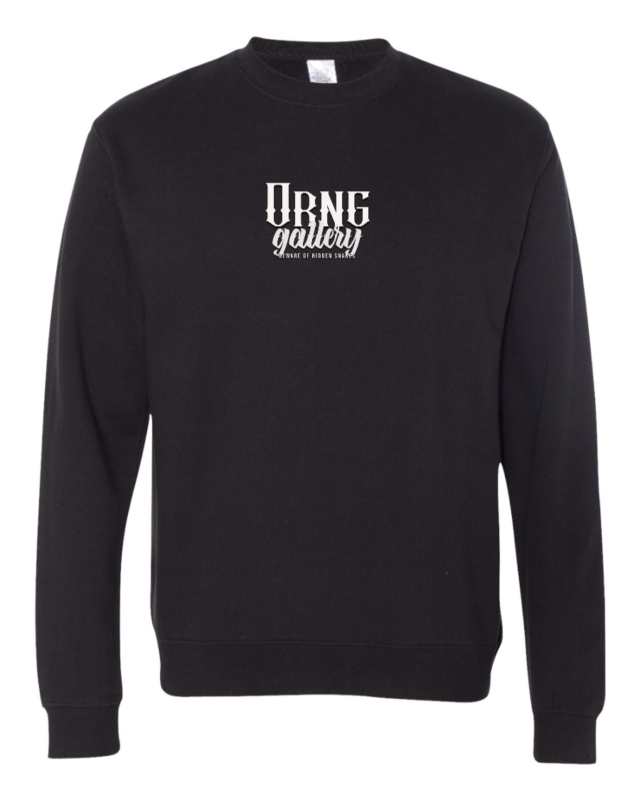 Beware of Hidden Snakes Black Crew Neck