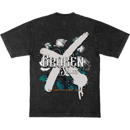 Beware of Hidden Snakes Washed Black Designer T