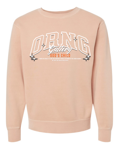 Gods Child Logo Crew Dusty Pink
