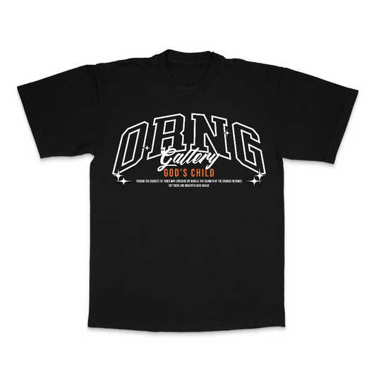 God's Child Black Logo T