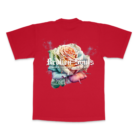 Concrete Rose Graphic T Red