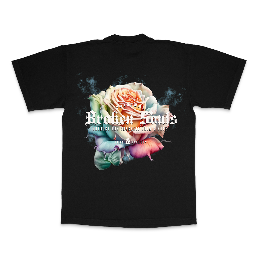 Concrete Rose Graphic T Black