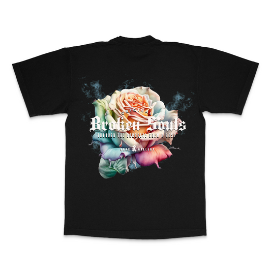 Concrete Rose Graphic T Black