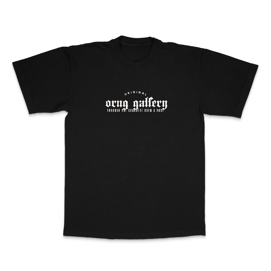 Concrete Rose Graphic T Black