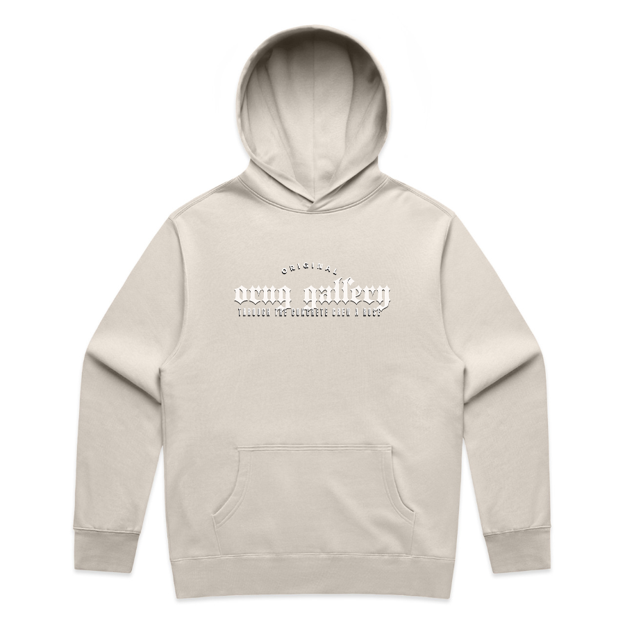 Concrete Rose Heavy Hoodie- Beige