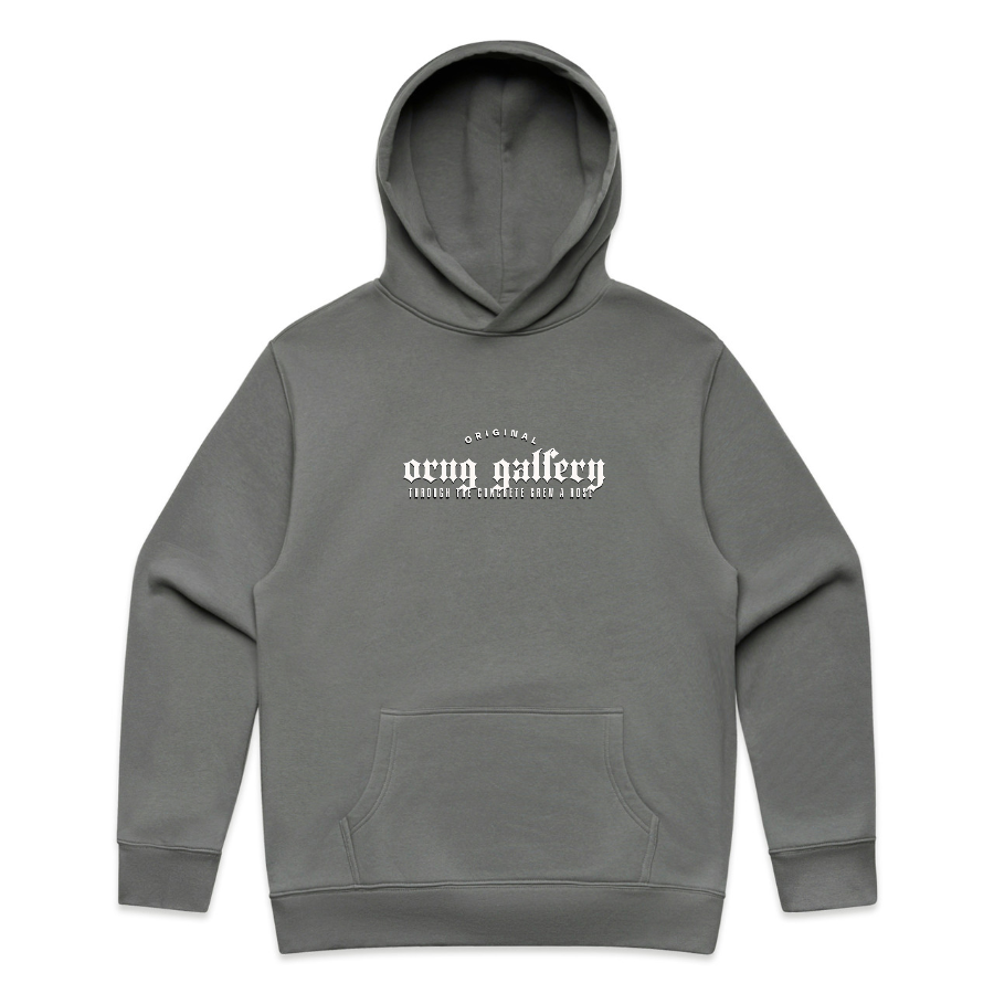 Concrete Rose Heavy Hoodie- Shadow Grey