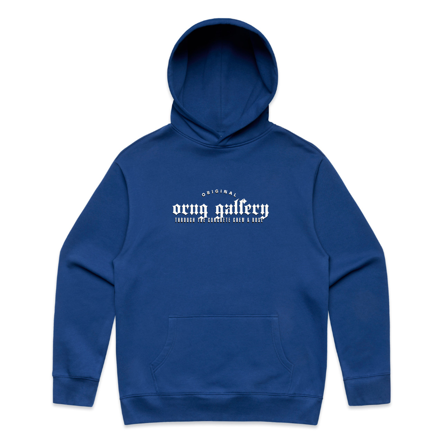 Concrete Rose Heavy Hoodie- Liberty Blue