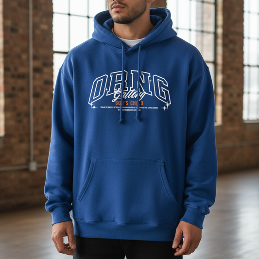 Orng Gallery Liberty Blue Heavy Weight Hoodie