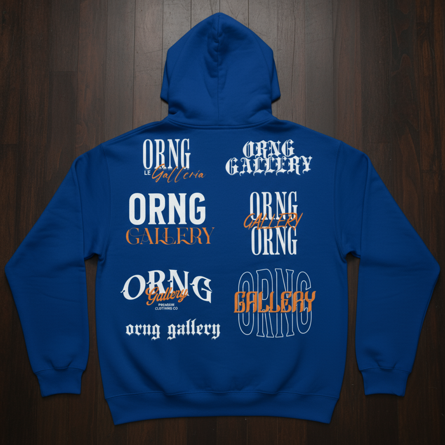 Orng Gallery Liberty Blue Heavy Weight Hoodie