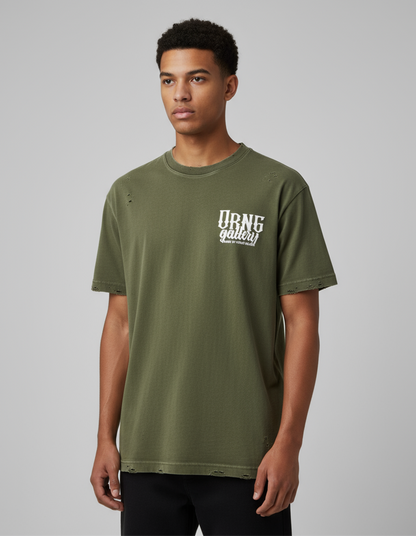 Beware of Hidden Snakes Army Green Designer T