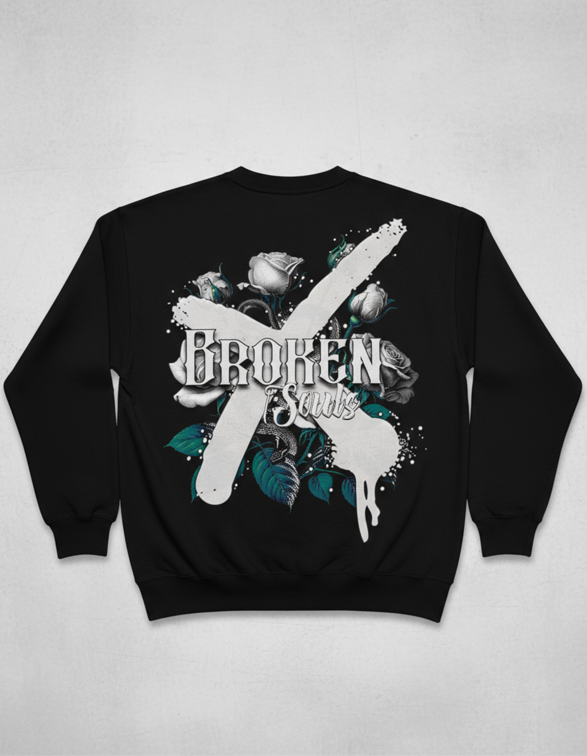 Beware of Hidden Snakes Black Crew Neck