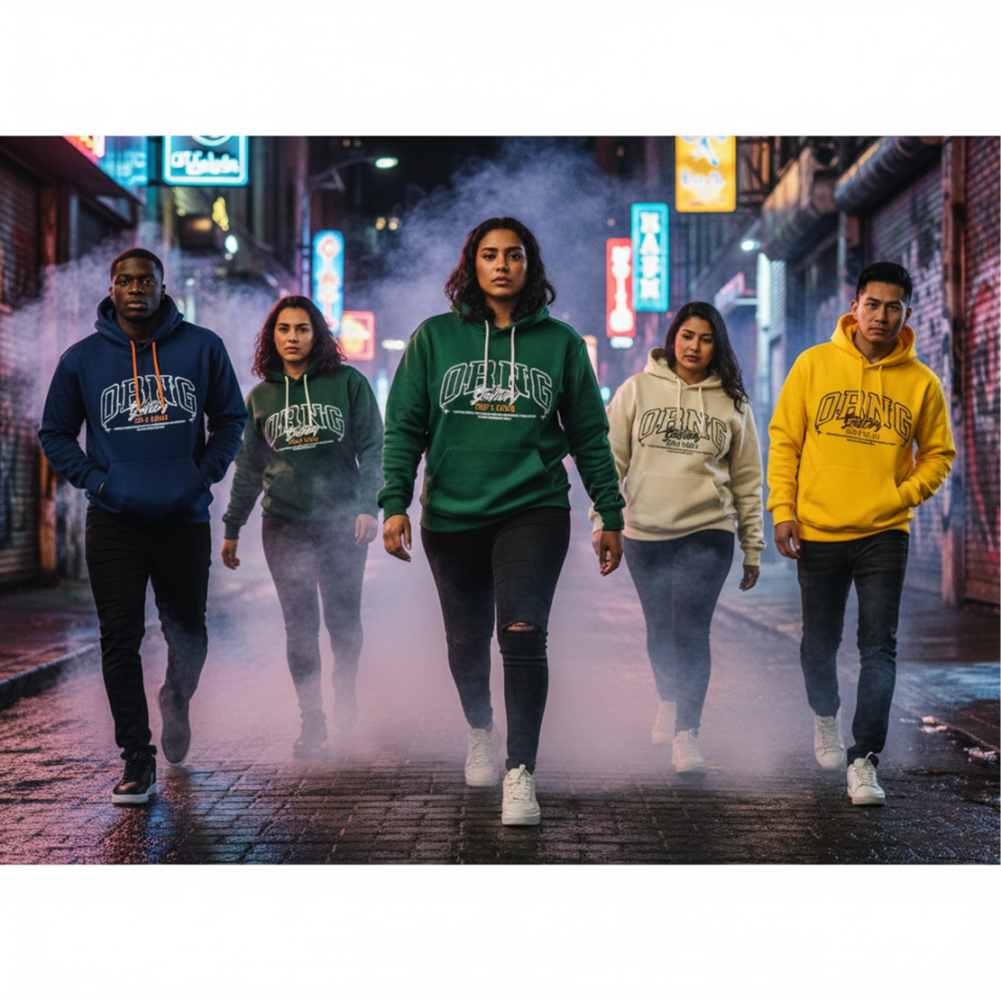 Orng Gallery Black Heavy Weight Hoodie